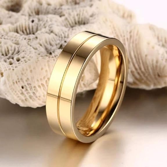 Silver/ Gold/ Rose Gold Timeless Classic Gold Wedding Band – Sleek & Elegant Men’s Ring for Everlasting Commitment