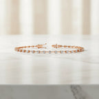Delicate Diamond Line Bracelet