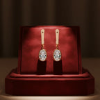 Aurora Oval Drop Earrings