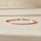 Baguette Line Diamond Bracelet