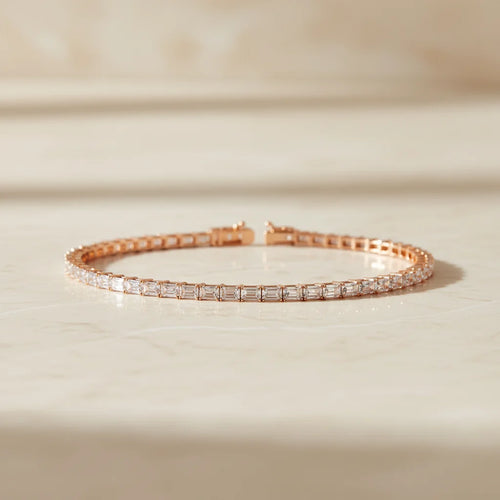 Baguette Line Diamond Bracelet