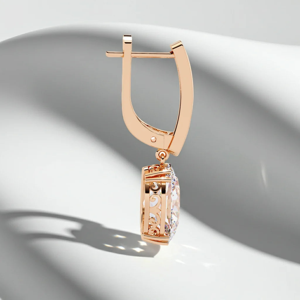 Aurora Oval Drop Earrings
