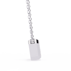 Emerald Cut Diamond Pendant