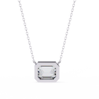 Emerald Cut Diamond Pendant