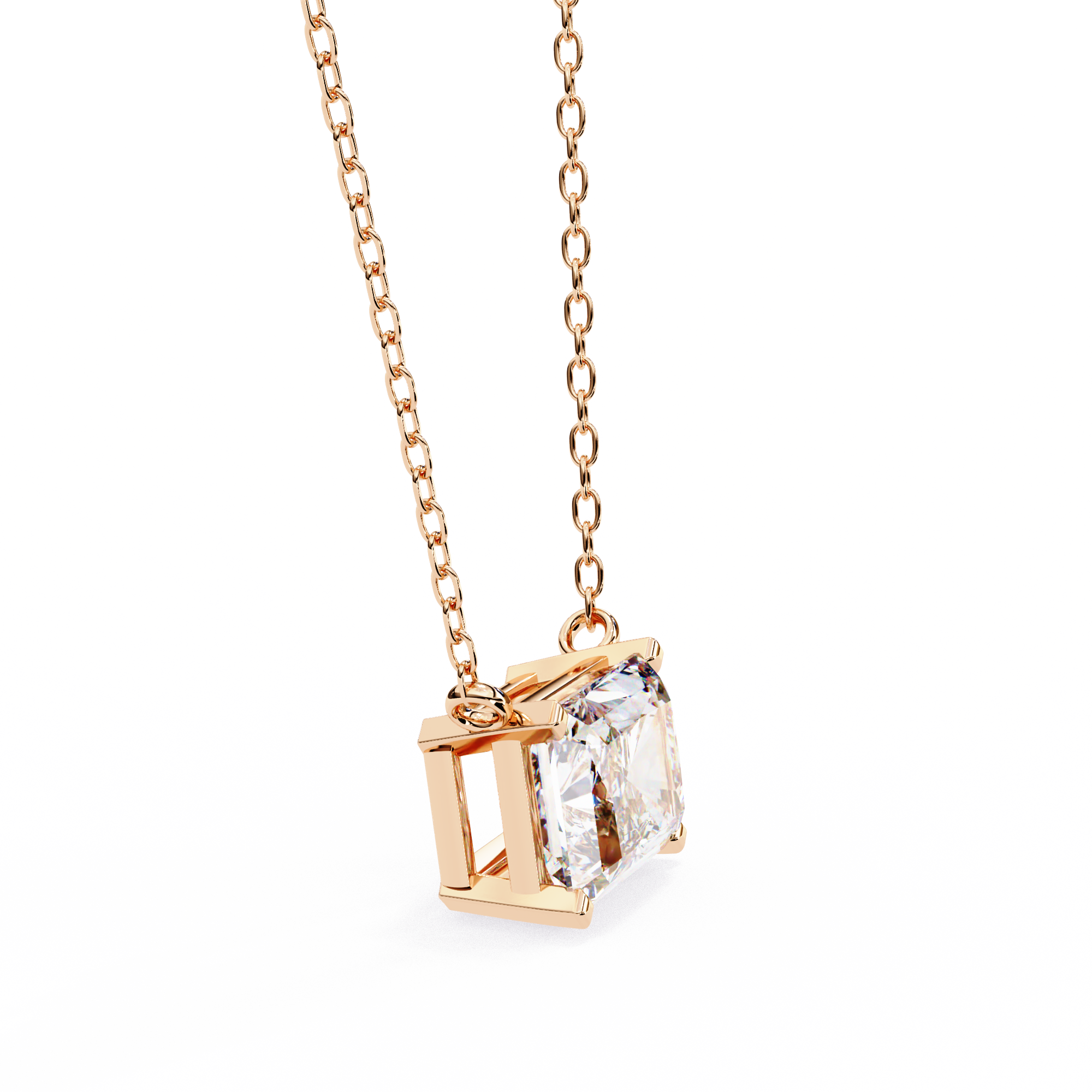 Radiant Diamond Pendant