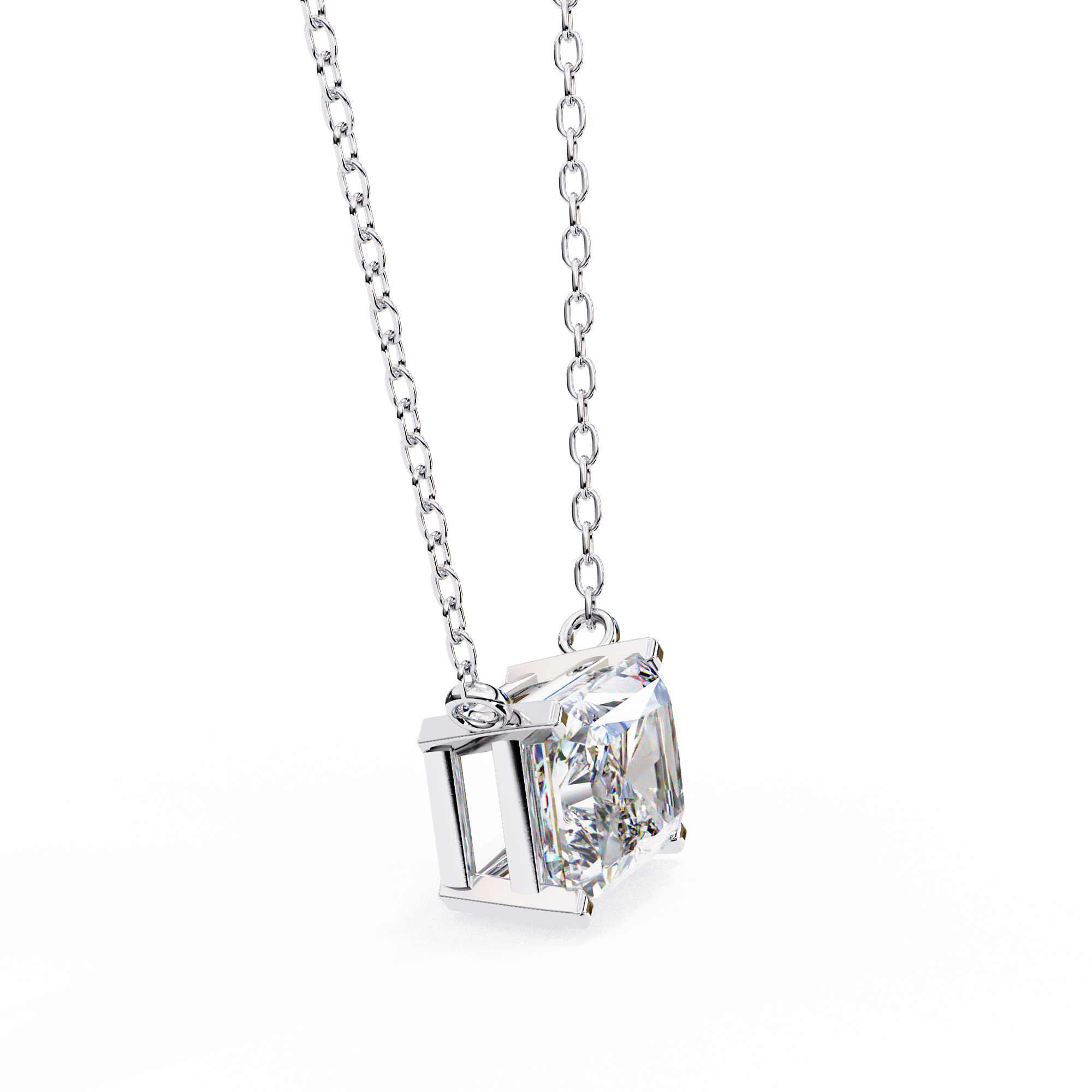 Radiant Diamond Pendant