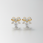 Royal Bow Sparkle Earrings – Playful Elegance & Brilliant Shine
