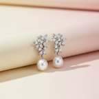 Celestial Pearl Vine Earrings – Ethereal Beauty & Nature-Inspired Luxury