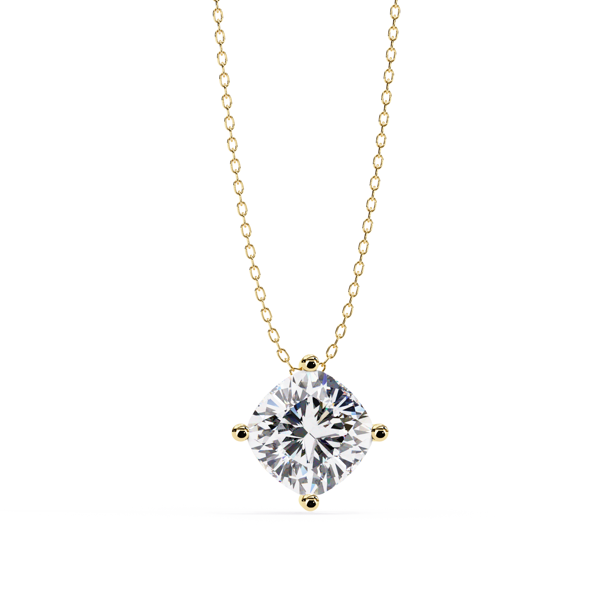 Geometric Diamond Pendant