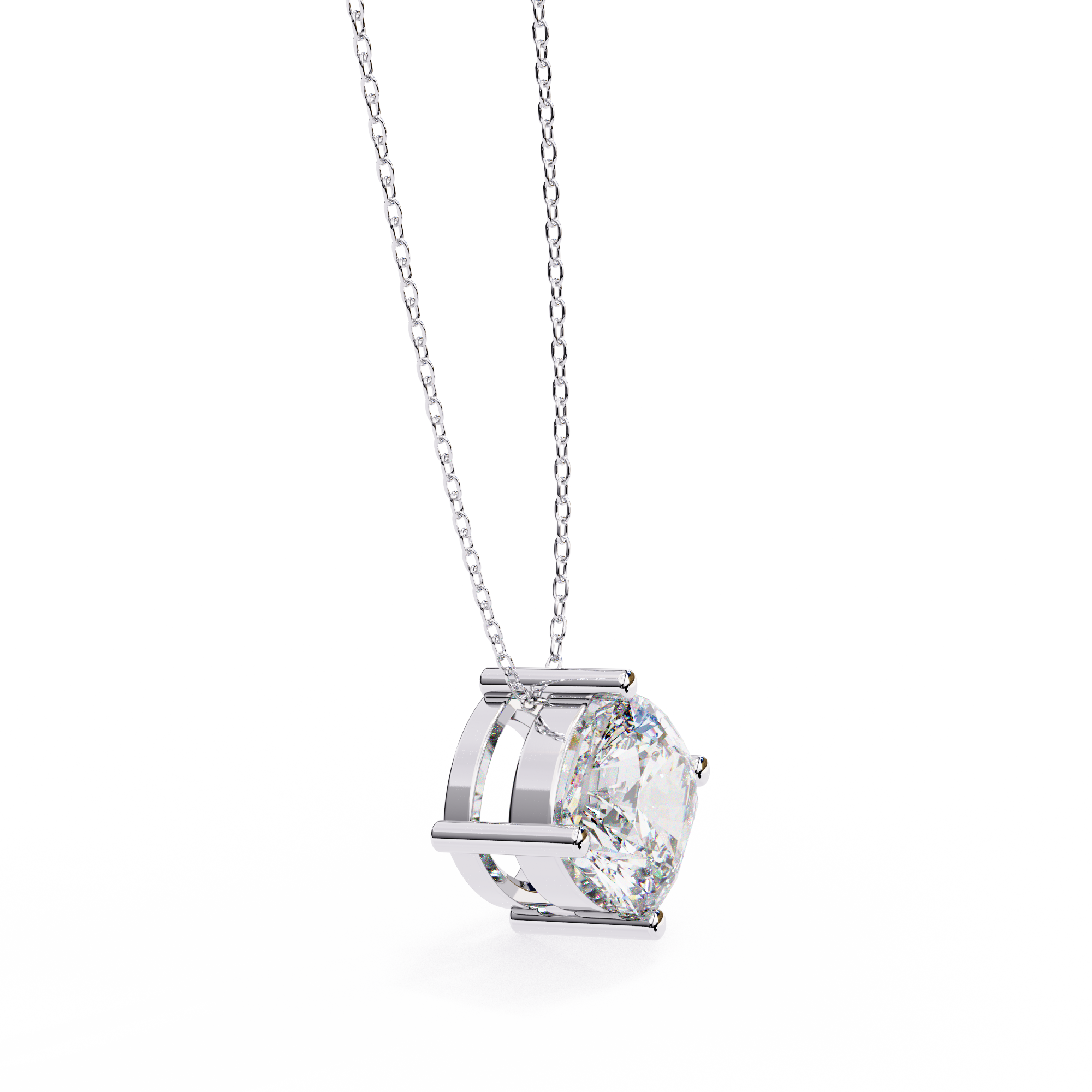Geometric Diamond Pendant