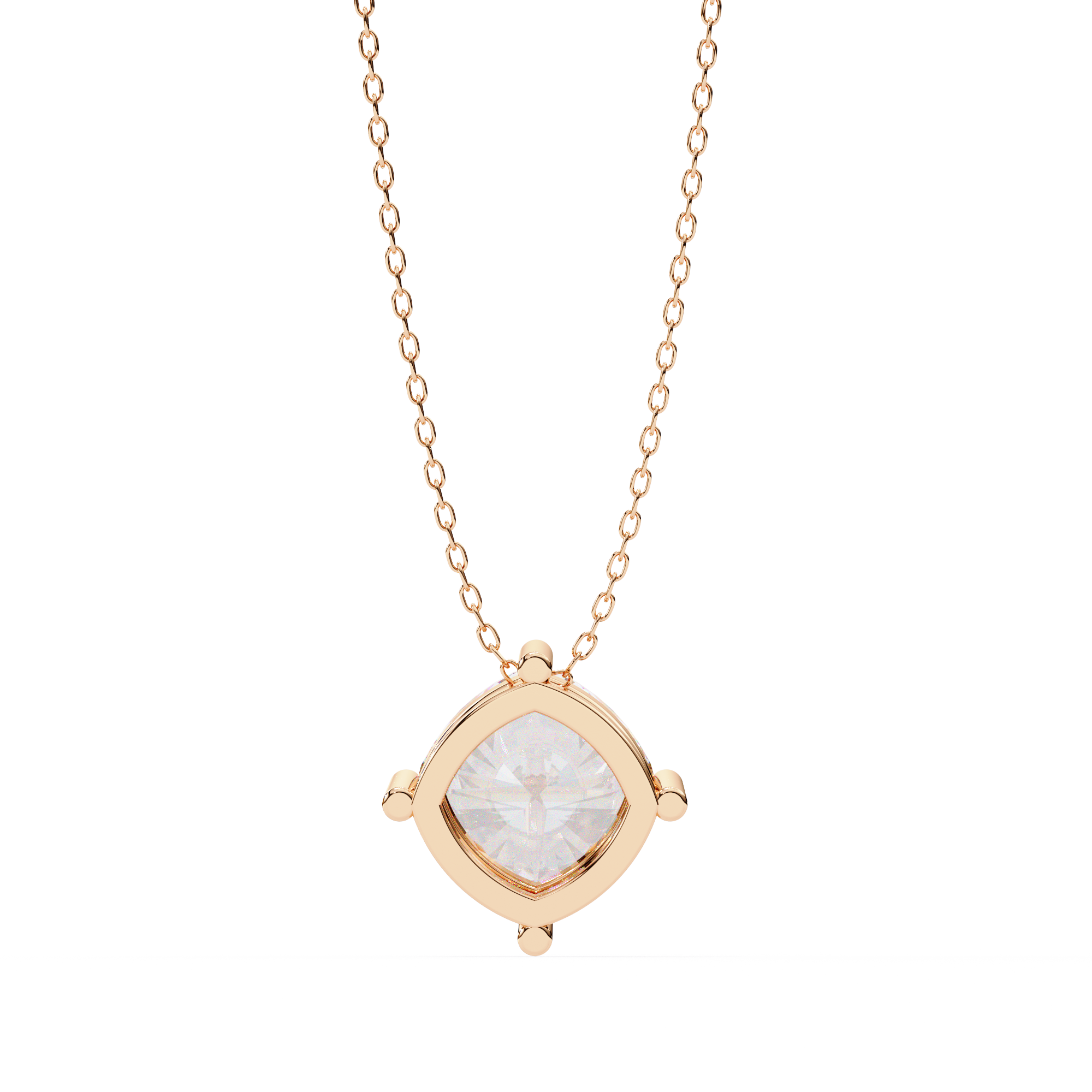Geometric Diamond Pendant