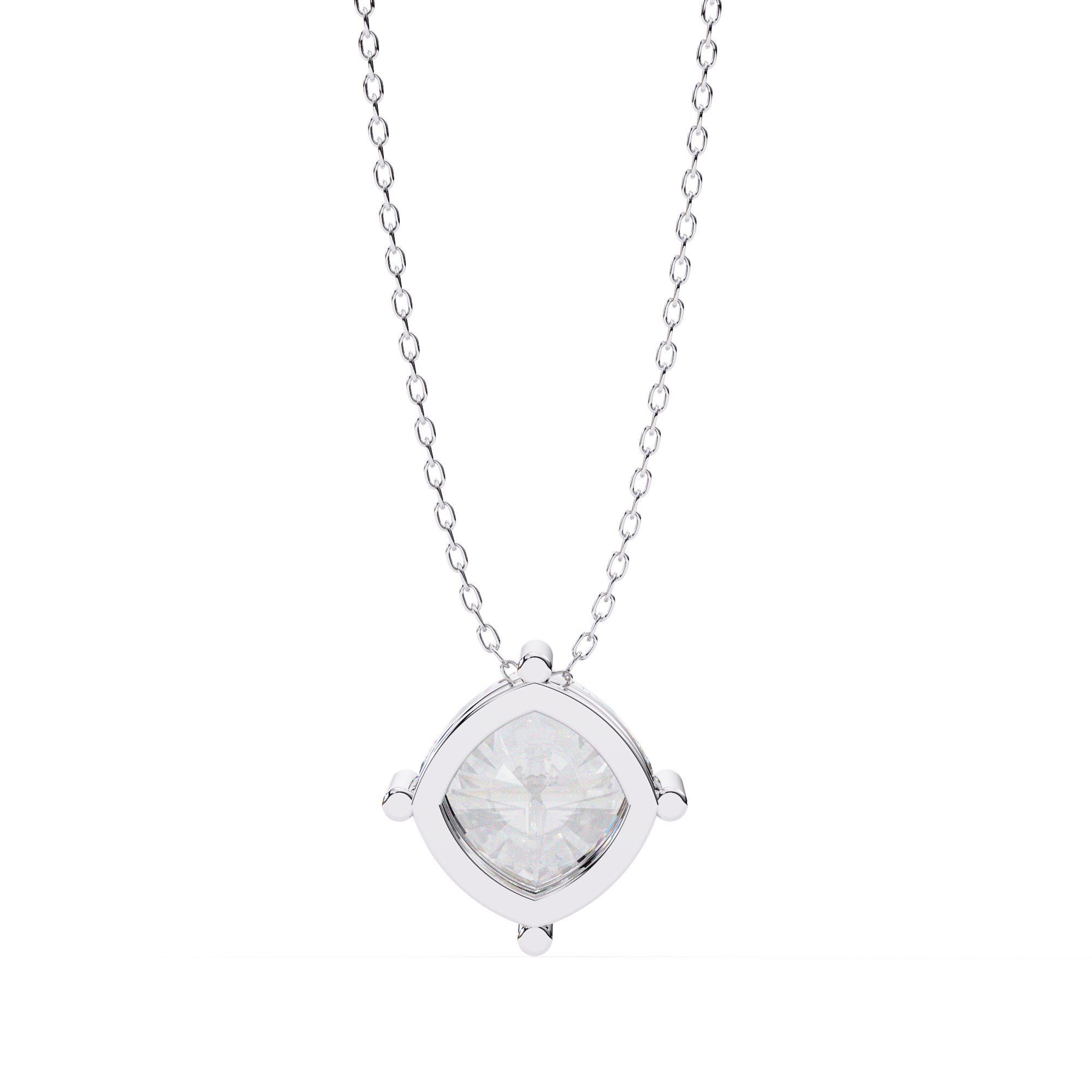 Geometric Diamond Pendant