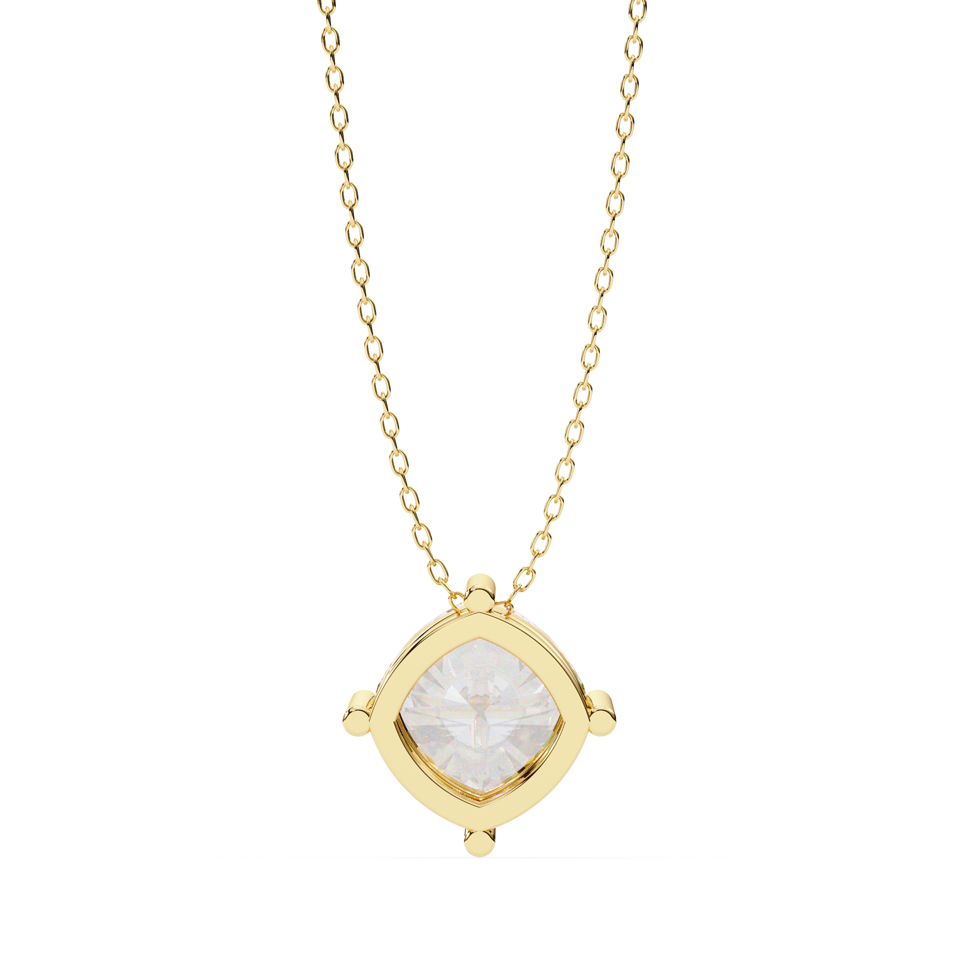 Geometric Diamond Pendant