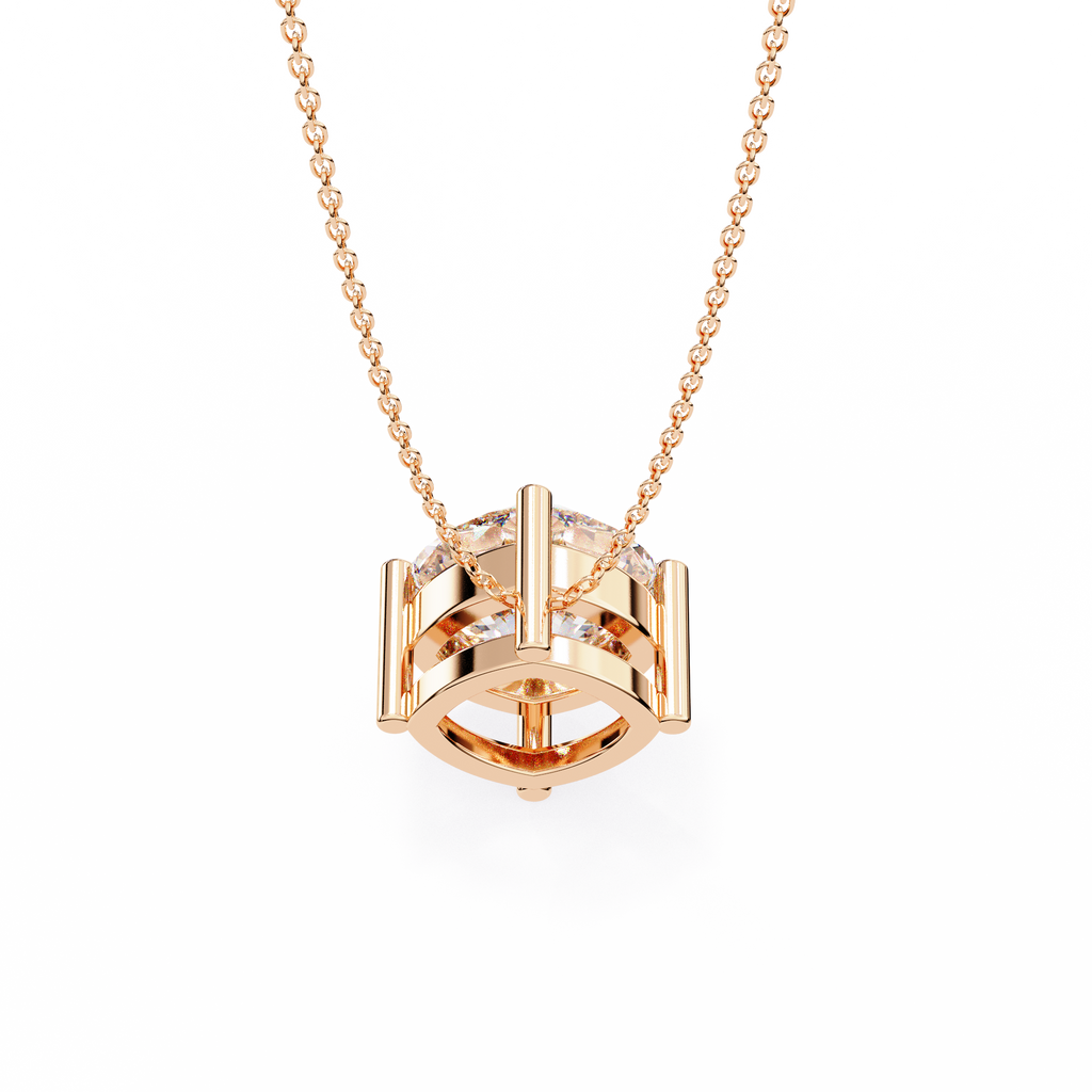Geometric Diamond Pendant