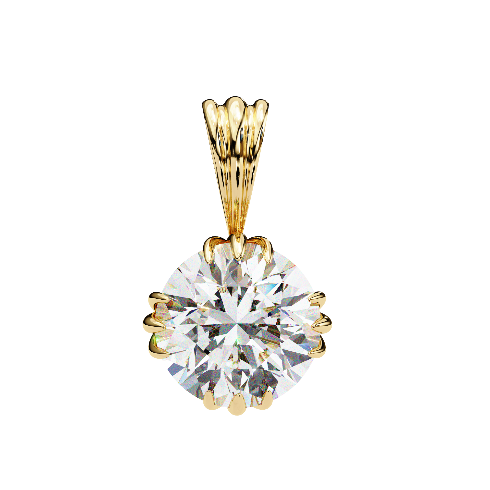 Classic Solitaire Diamond Pendant