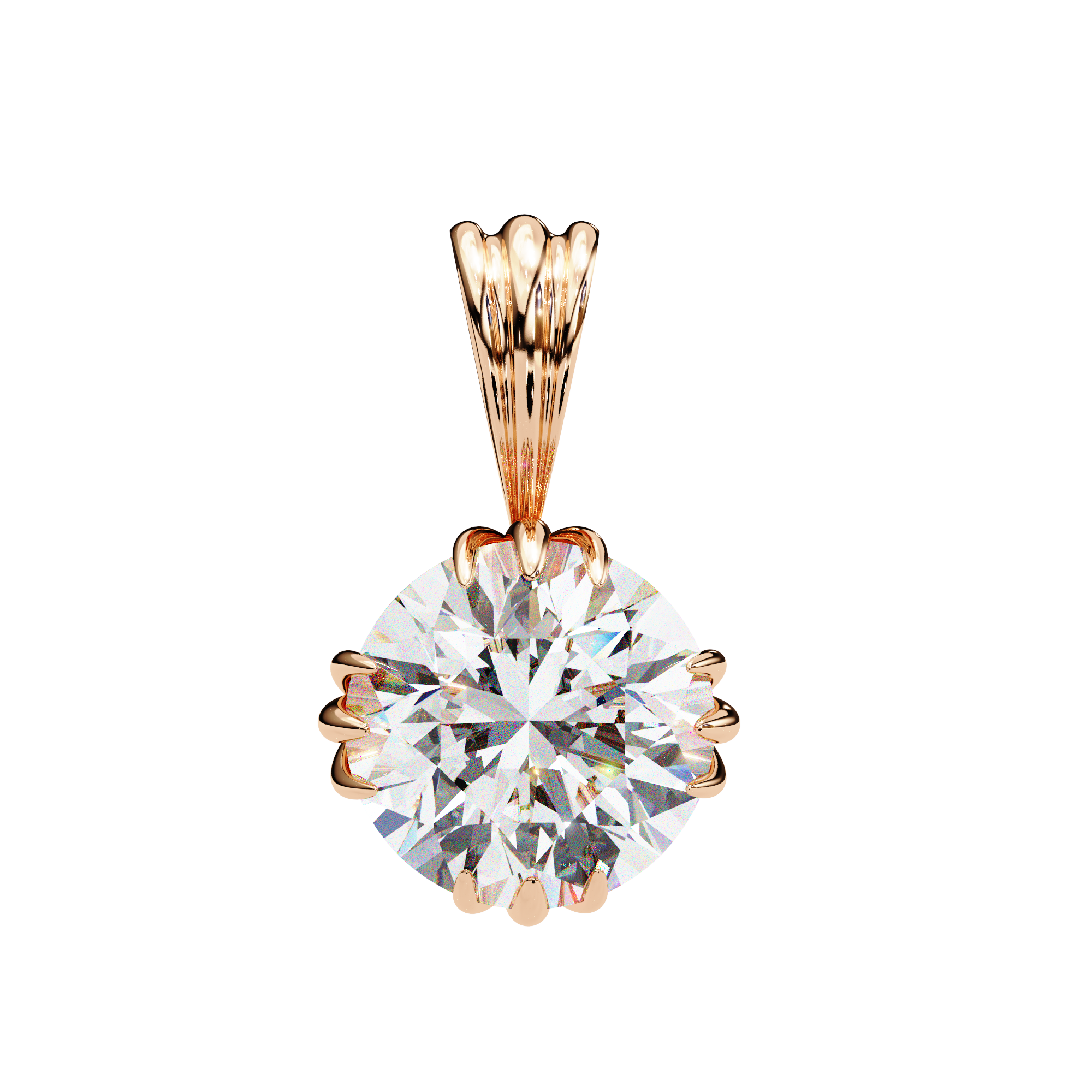 Classic Solitaire Diamond Pendant