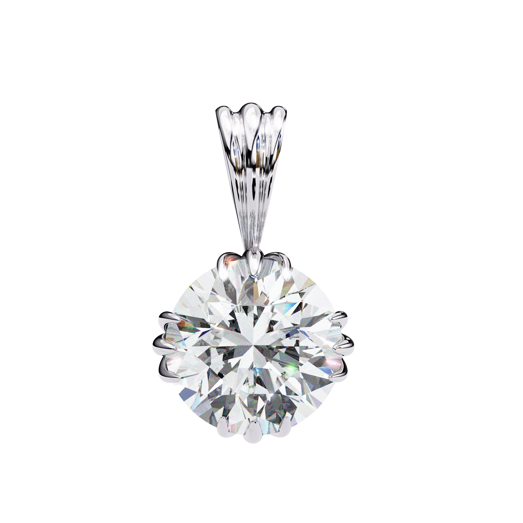 Classic Solitaire Diamond Pendant
