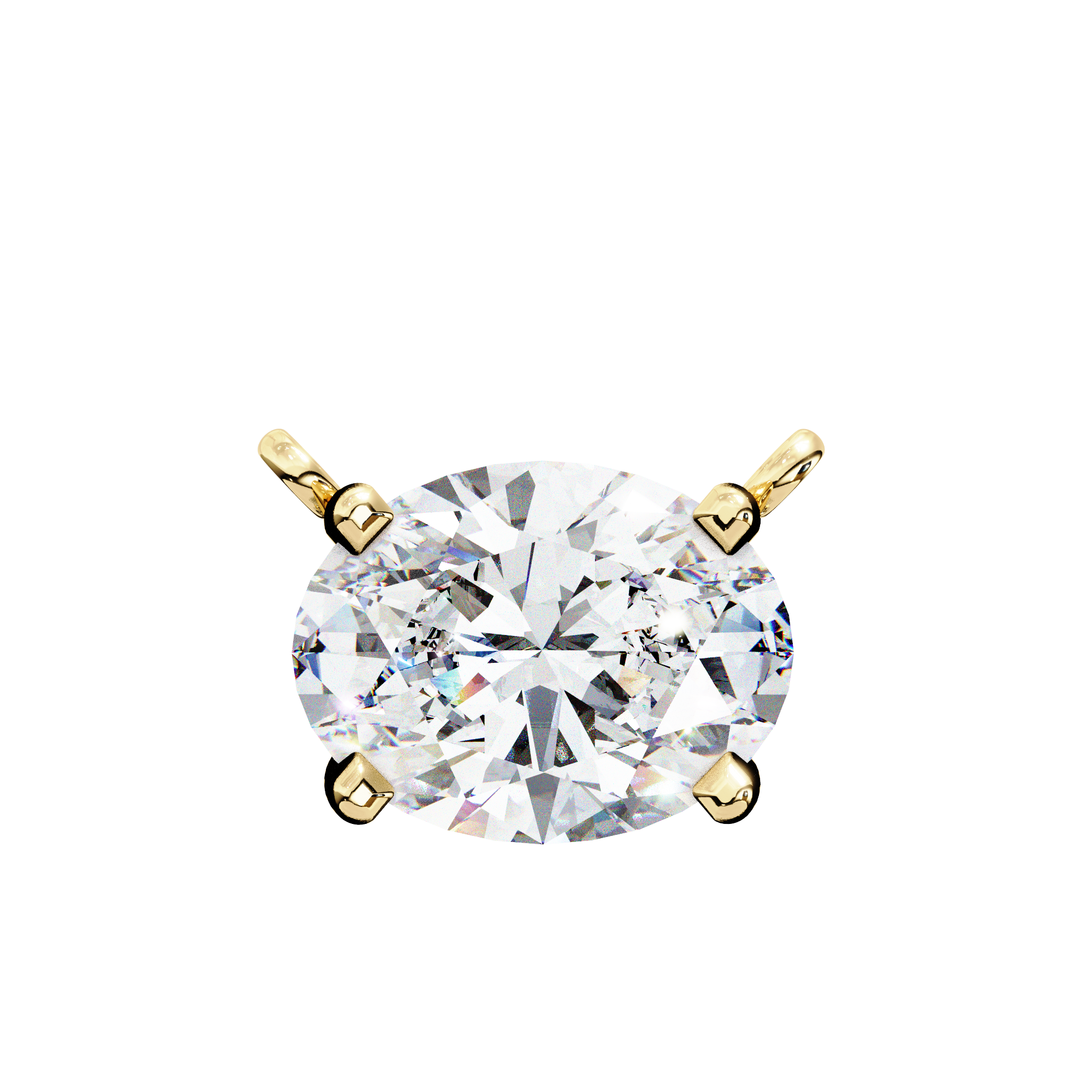 Horizontal Oval Pendant