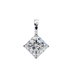 Square Solitaire Pendant