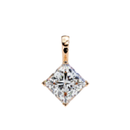 Square Solitaire Pendant