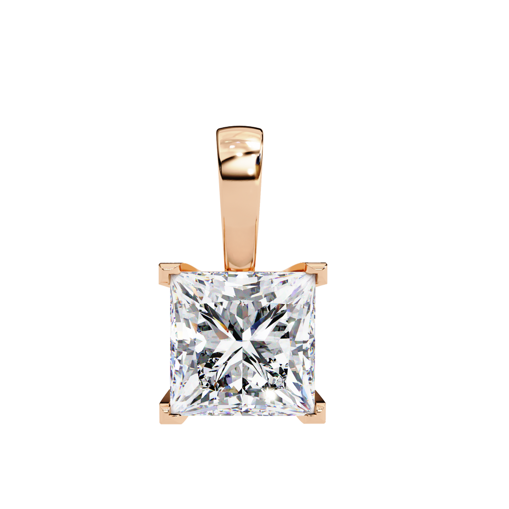 Princess Cut Diamond Pendant