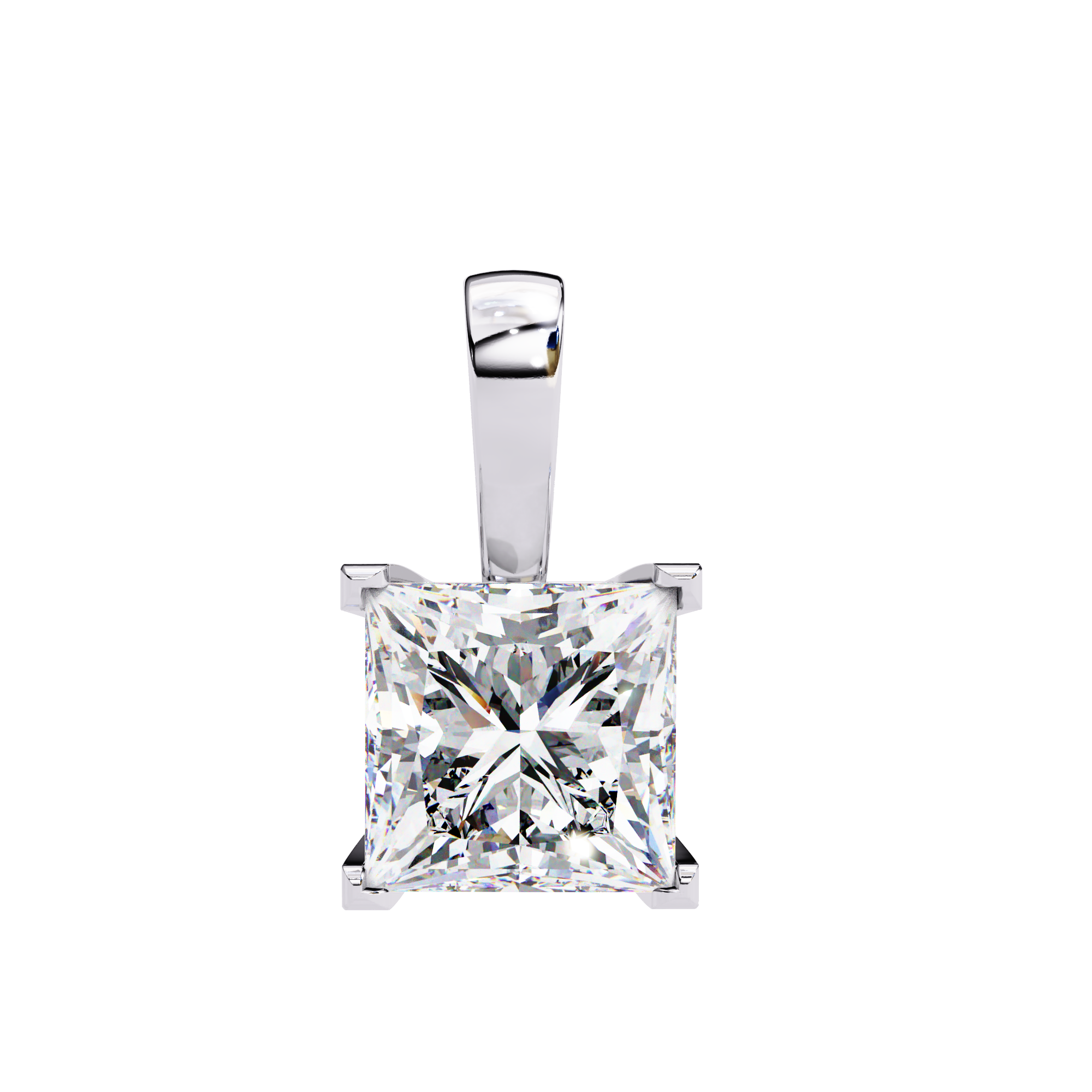 Princess Cut Diamond Pendant