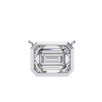 Emerald Cut Diamond Pendant