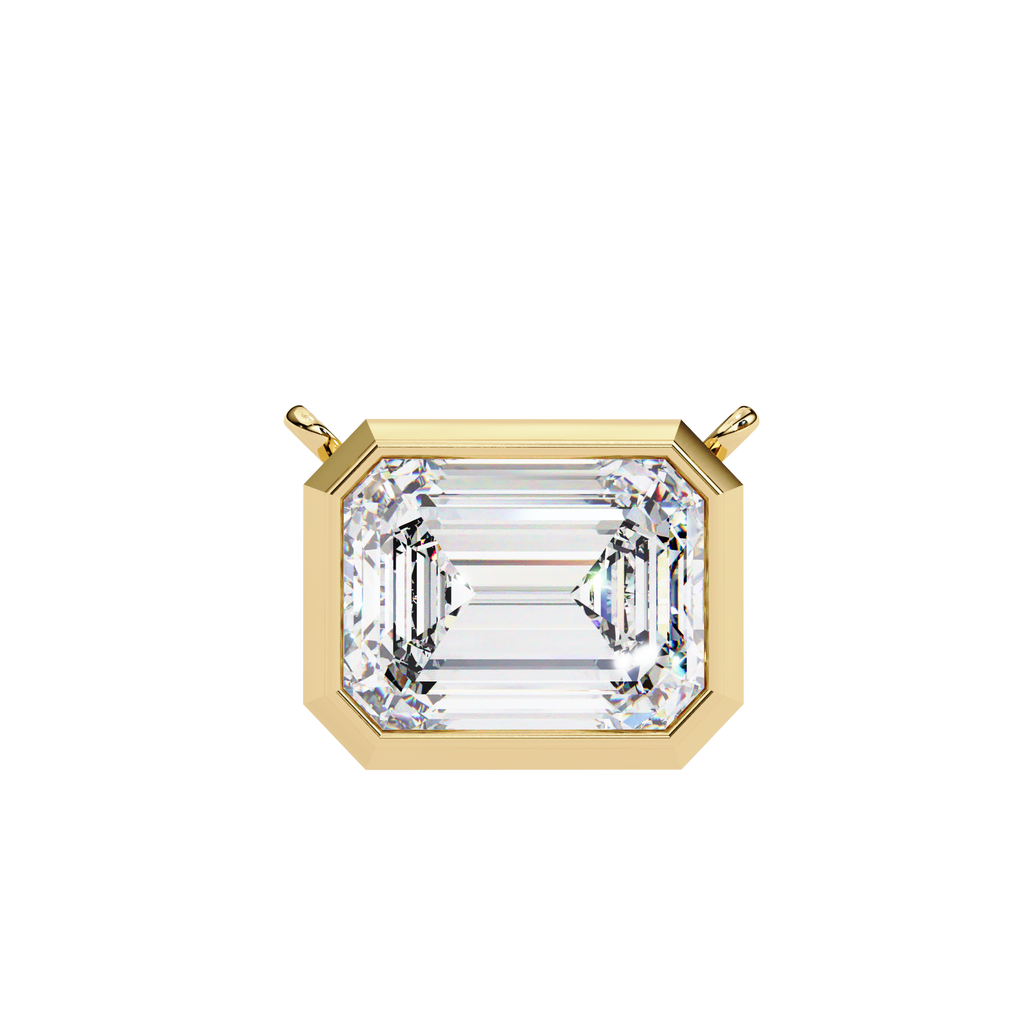 Emerald Cut Diamond Pendant