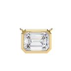 Emerald Cut Diamond Pendant