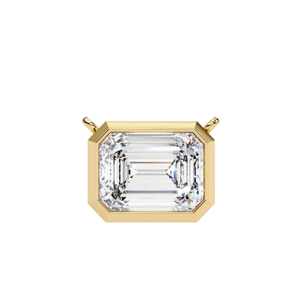 Emerald Cut Diamond Pendant