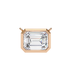 Emerald Cut Diamond Pendant