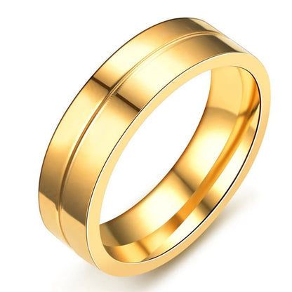 Silver/ Gold/ Rose Gold Timeless Classic Gold Wedding Band – Sleek & Elegant Men’s Ring for Everlasting Commitment