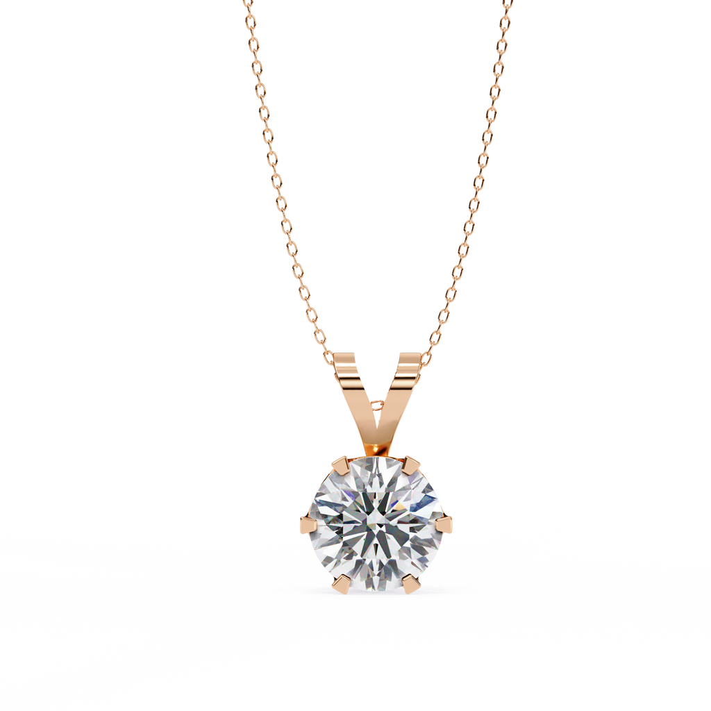 Round Solitaire Diamond PendanT