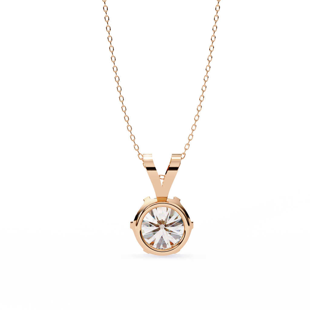 Round Solitaire Diamond PendanT