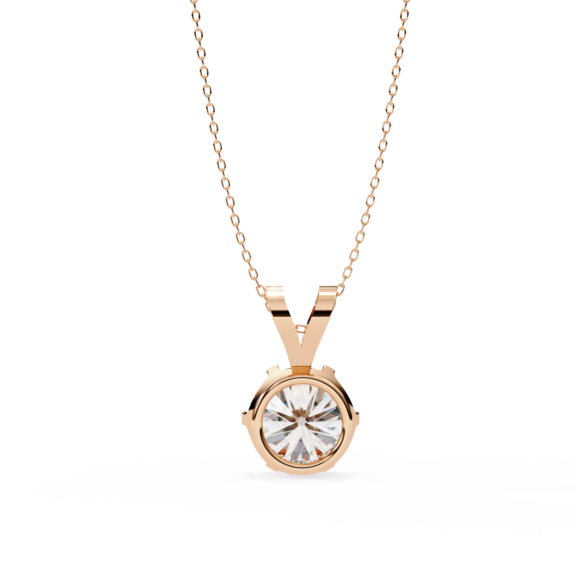 Round Solitaire Diamond PendanT