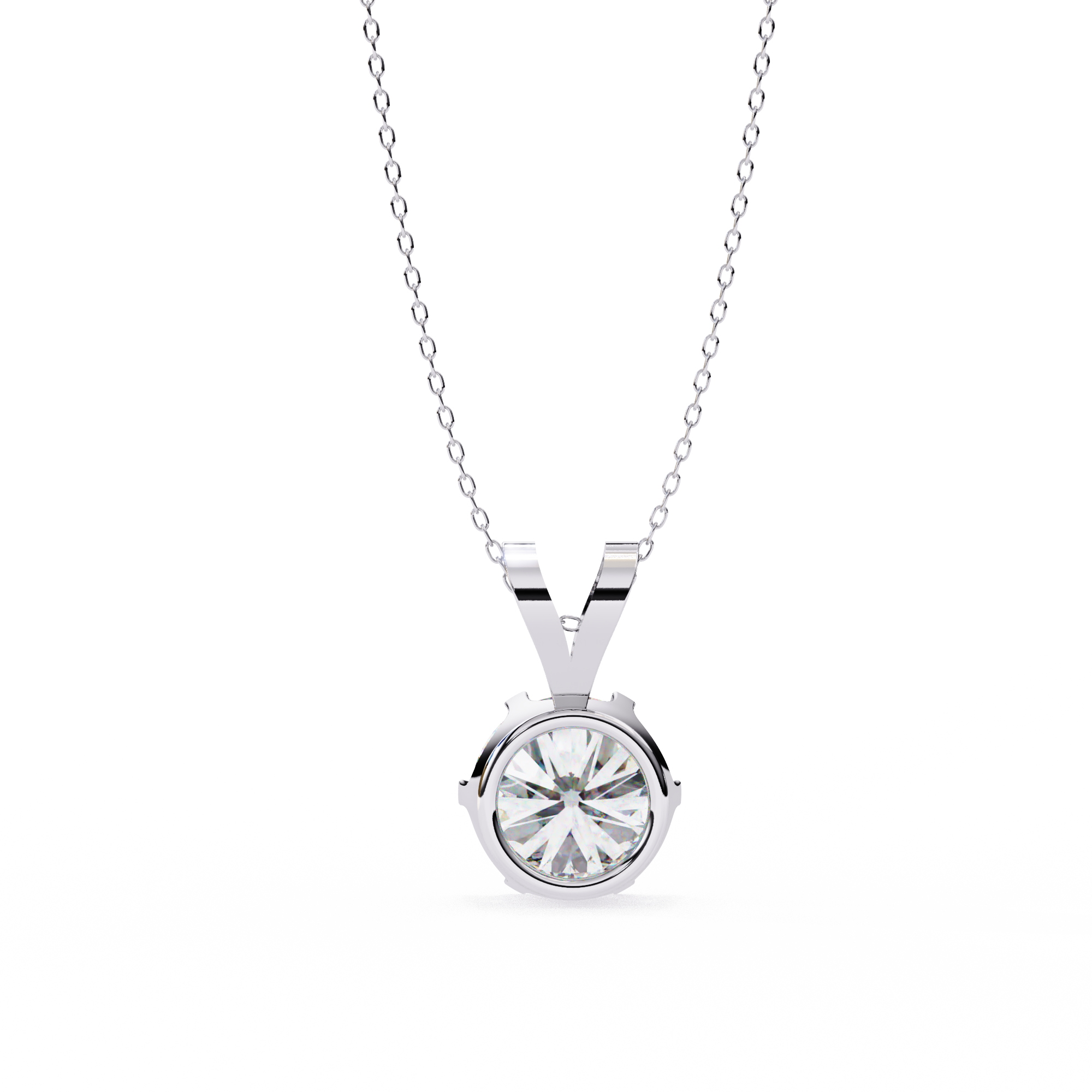 Round Solitaire Diamond PendanT