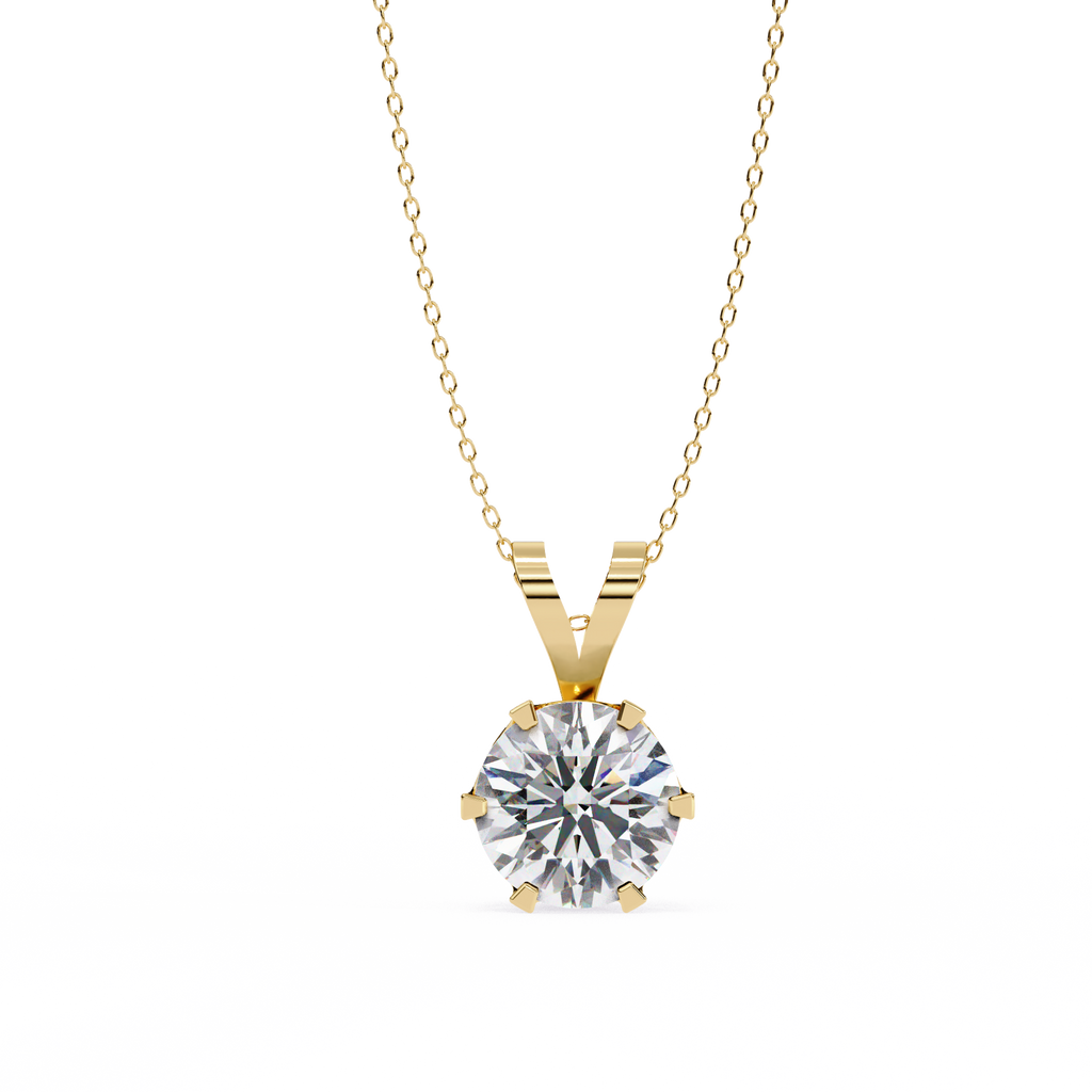 Round Solitaire Diamond PendanT