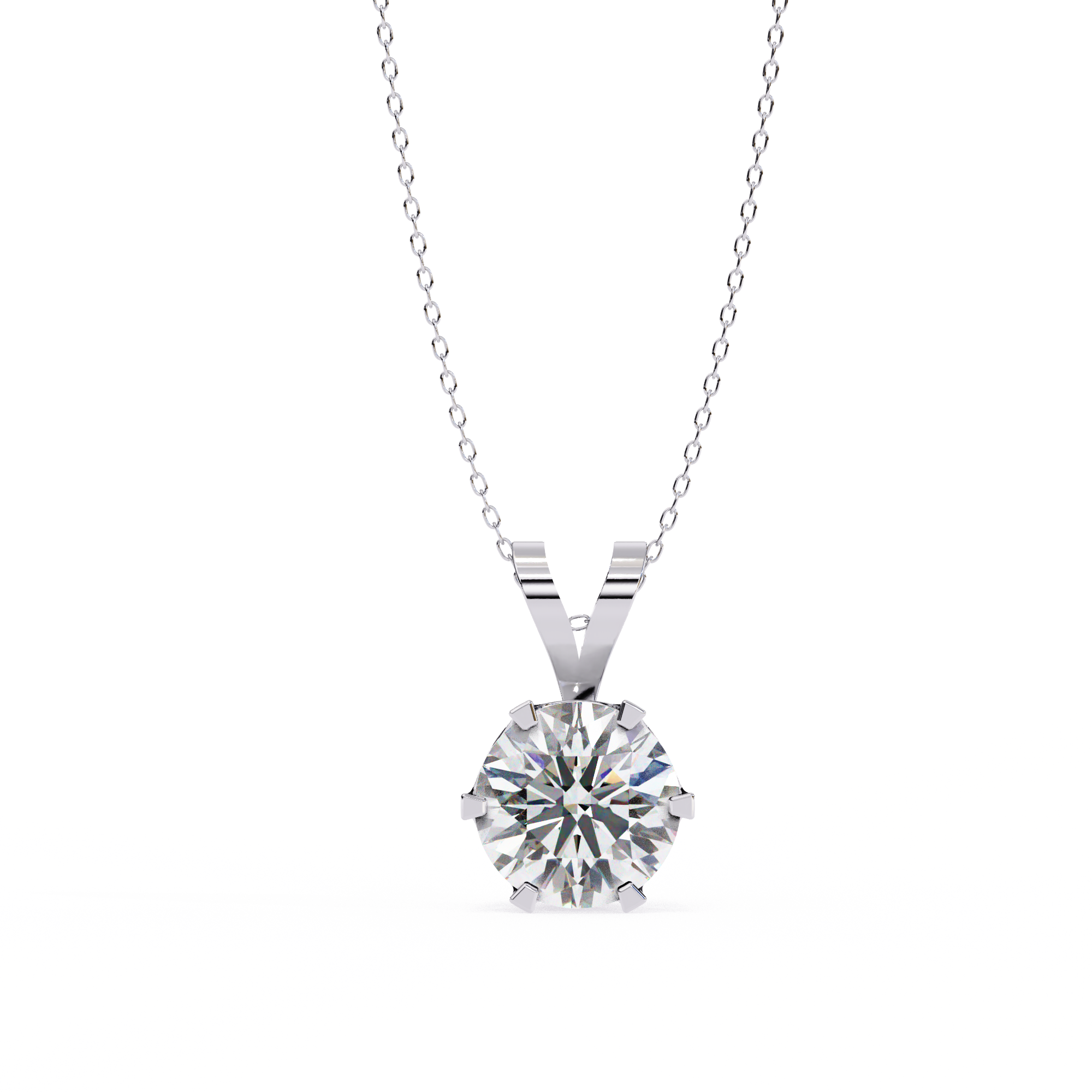 Round Solitaire Diamond PendanT