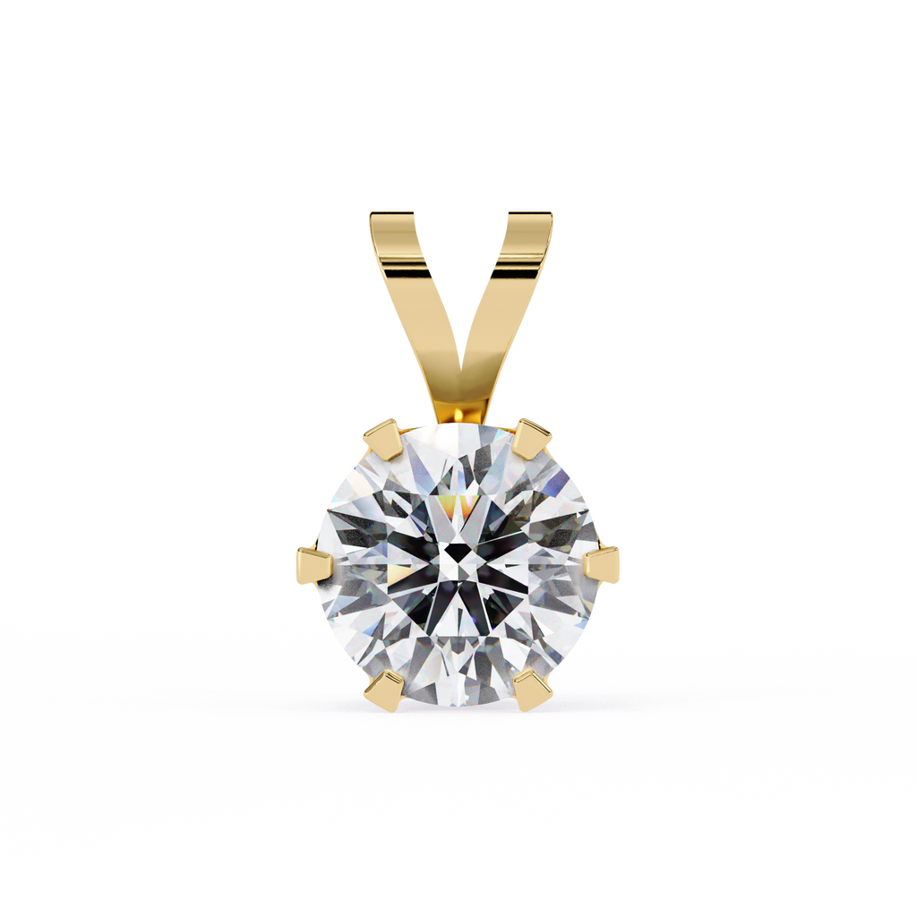 Round Solitaire Diamond PendanT