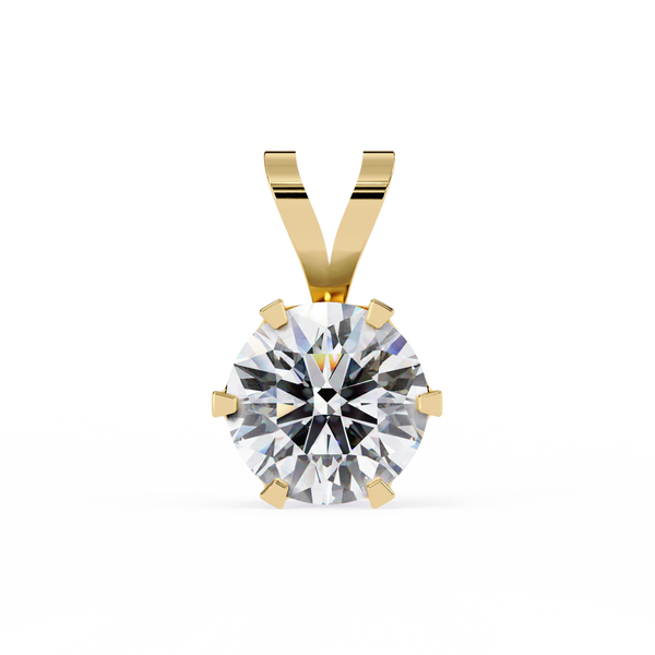 Round Solitaire Diamond PendanT