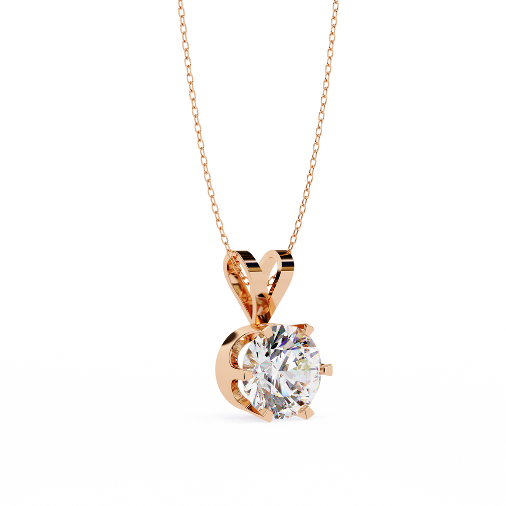 Round Solitaire Diamond PendanT