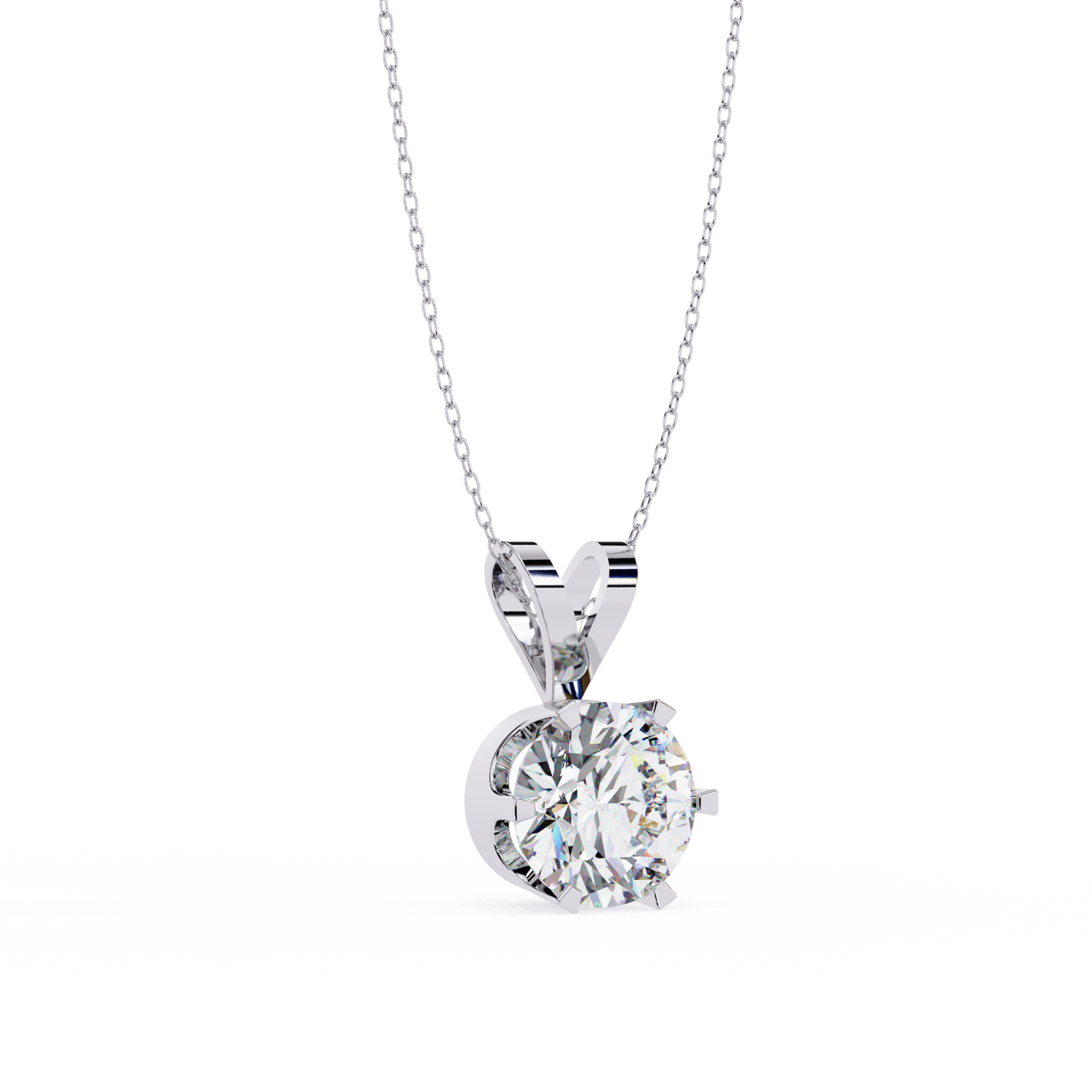 Round Solitaire Diamond PendanT