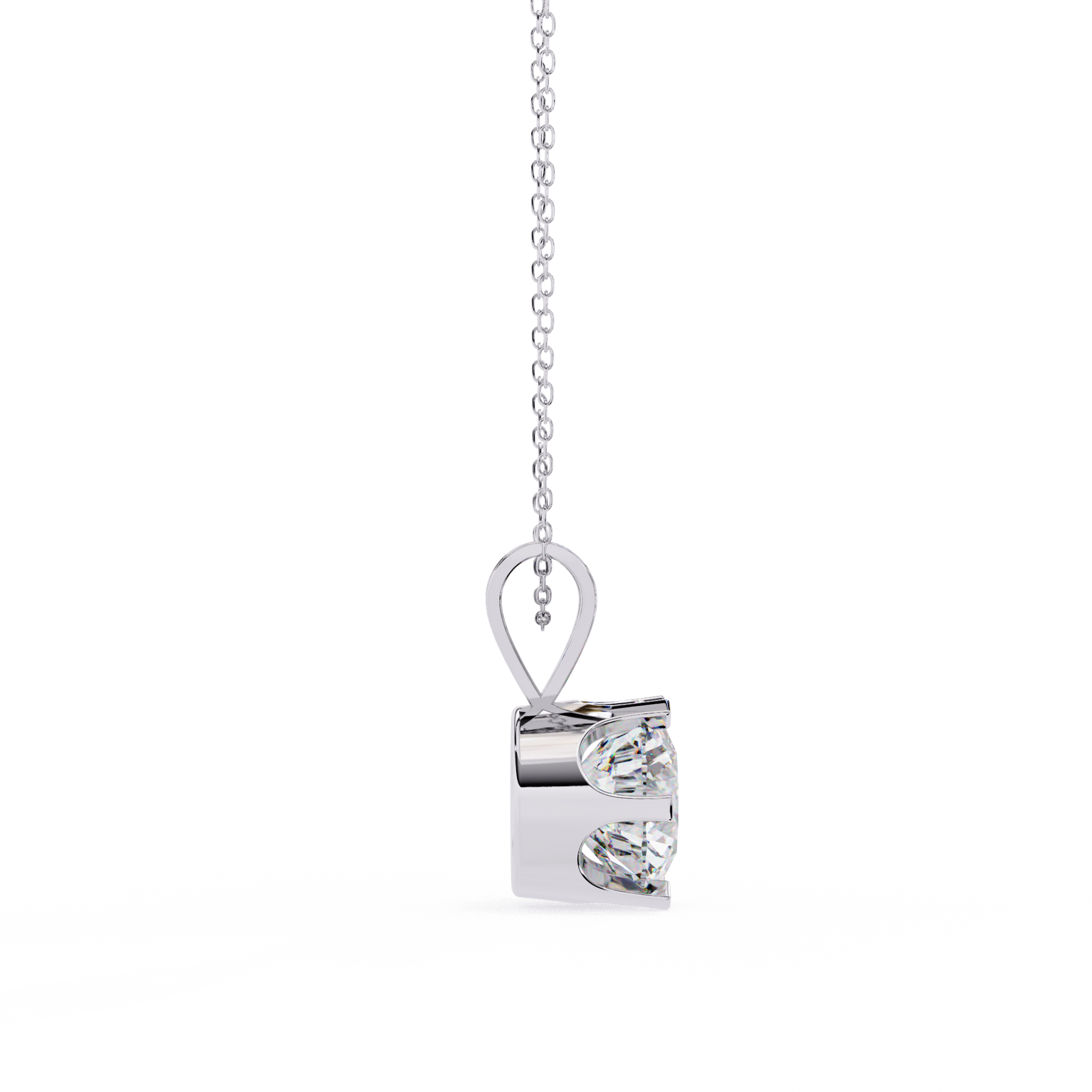 Round Solitaire Diamond PendanT