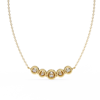 Curved Diamond Bar Pendant
