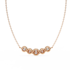 Curved Diamond Bar Pendant