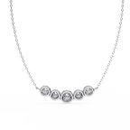 Curved Diamond Bar Pendant