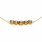 Curved Diamond Bar Pendant