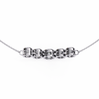 Curved Diamond Bar Pendant