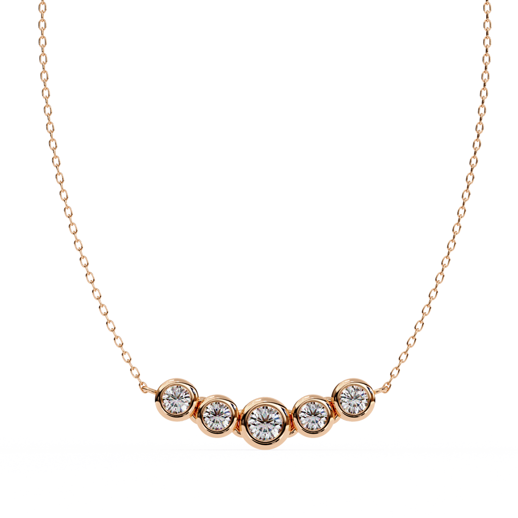 Curved Diamond Bar Pendant