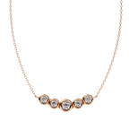 Curved Diamond Bar Pendant